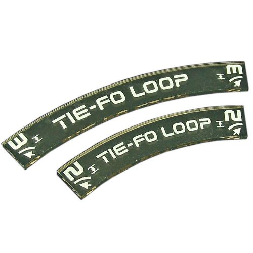 Space Fighter TIE-FO LOOP Maneuver Gauge Set, Transparent Bronze (2)